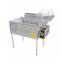 便携式炸油条机油炸锅商用纳丽雅(Naliya)全自动电炸炉燃气电炸锅油炸锅摆摊煤气 亚浅灰天然气