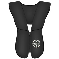 仿真人敲敲乐颈肩背肩周颈椎纳丽雅(Naliya)按摩器仪披肩颈肩膀带捶打电动捶背机 升级四捶版黑色