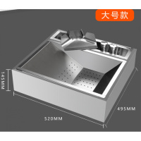 薯条作台 薯条 纳丽雅(Naliya)盒子滤油控油 工作站汉堡店专用薯条滤油机 802大号加厚款送薯条铲1,盐瓶2