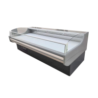 超市鲜肉柜商用冷藏展示柜纳丽雅(Naliya)熟食风冷保鲜冰柜卧式猪肉冷藏冰箱无霜 深灰色