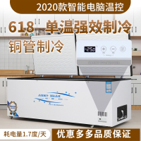 1018L商用大冰柜纳丽雅(Naliya) 卧式家用节能冷柜冷冻柜冷藏柜保鲜速冻柜 智能温控618L单温