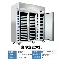 速冻冰箱冷冻纳丽雅(Naliya)四风冷冷冻插盘冰箱速冻机器商用蛋糕烘焙冷柜冰箱 粉红色