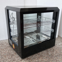 食品加热箱展示柜纳丽雅(Naliya)自动恒温商用熟食保温柜鸡排板栗蛋挞汉堡台式玻 驼色51*39*52方3层 官方标配
