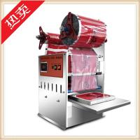 半自动外卖快餐盒封口机纳丽雅(Naliya)锁鲜熟食小龙虾生鲜打包封膜机鸭货 183x132mm不锈钢单机