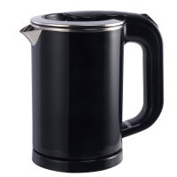 旅行纳丽雅便携迷你电水壶不锈钢烧水壶小电热水壶双层分体式0.5L 蓝黑色