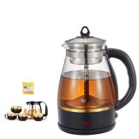 黑茶普洱玻璃电热水壶蒸茶壶 纳丽雅全自动保温蒸汽电煮茶壶 煮茶器C11款加玻璃套杯