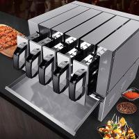 无烟纳丽雅商用烧烤炉电烤羊肉串烤肉机抽屉烤箱家用电烤炉烤串机 五组横式款