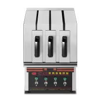 无烟羊肉串电烤箱纳丽雅商用家用烤串机抽屉式羊肉串电热烧烤炉 单组3控带油盘功率2000
