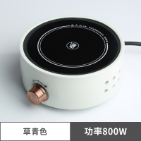 陶瓷电陶炉煮茶器小型纳丽雅家用 茶炉功夫茶具玻璃烧水壶套装 草青色+送2个锤纹玻璃杯