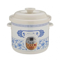电炖锅全自动煲汤锅熬煮粥锅煮粥陶瓷养生纳丽雅家用bb电炖盅砂锅 白预约版6L