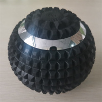 电动纳丽雅瑜伽震动按摩球健身肩颈部肌肉放松足底背部脚底充电式筋膜球 黑色