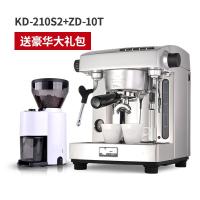 商用全半自动纳丽雅咖啡机家用意式 蒸汽打奶泡 银色单机+ZD-10+大礼包