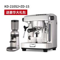 商用全半自动纳丽雅咖啡机家用意式 蒸汽打奶泡 银色单机+ZD-15+大礼包