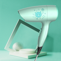 儿童吹风机婴儿纳丽雅电吹风宝宝专用风筒低辐射 吹干屁屁恒温 婴童吹风机-绿
