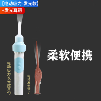儿童掏耳安全采耳智能电动挖耳勺纳丽雅全自动耳朵清洁器可视吸耳屎 [电动吸力-发光款]+发光耳镊.大砣耳屎轻松夹