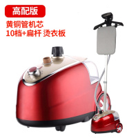 蒸汽挂烫机纳丽雅家用熨斗手服装店烫衣服熨烫机立式电熨斗 高配10档中国红+粗杆烫衣板