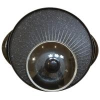 火锅涮烤纳丽雅一体锅家用电烧烤炉无烟不粘烤肉机商用电烤盘 涮烤锅+汤勺+漏勺+刷子夹子