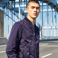 [1件5折价:95]MECITY男装棒球领飞行员夹克外套男韩版潮流帅气