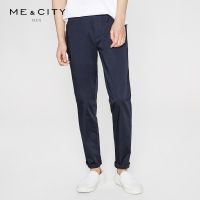 [2件2折价:24]MECITY男装满身豹头绣花纯色POLO衫男士白色休闲短袖男