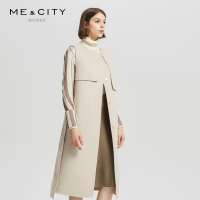[1件5折价:205]MECITY女装2018冬季新款时尚商务轻薄双面呢马甲