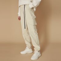 美特斯邦威休闲裤女新款春季女休闲多袋收脚口工装裤