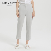 [1件5折价:85]MECITY女装法式工装裤帅气显瘦修身小脚裤西裤