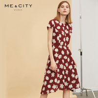 [2件2折价:37]MECITY女装很仙的印花长款连衣裙