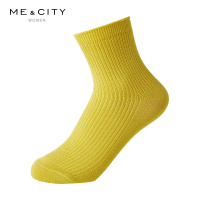 [好货直降:19]MECITY女装春季新款基本纯色中筒袜