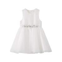 [1件3折价:151.5]米喜迪mecity童装春新款女童腰部装饰公主式连衣裙