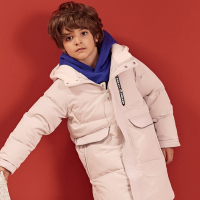[2件2折价:153]米喜迪mecity童装冬新款男童羽绒服中长款绗缝派克羽绒服