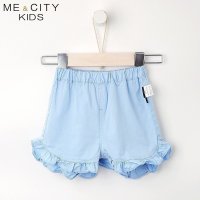 [2件2折价:22]米喜迪mecity童装夏装新款婴儿短裤花边休闲女宝宝裤