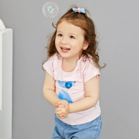 [2件2折价:19]米喜迪mecity童装夏新款女宝宝婴儿T恤印花短袖儿童T恤夏新款