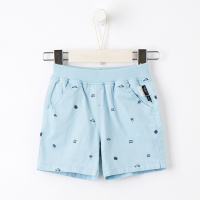 [2件2折价:19]米喜迪mecity童装夏新款男婴儿休闲椰子树印花套装搭配