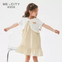 [2件2折价:49]米喜迪mecity童装春新款女童贝壳毛衣开衫小披肩薄款外套