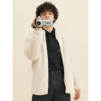 [1件5折价:60]美特斯邦威立领外套男毛绒新款冬季情侣摇粒绒开衫泰迪夹克ZZ