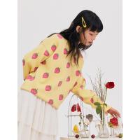 [1件5折价:80]美特斯邦威圆领毛衣女新款冬季宽松可爱水果香味针织毛衫女ZZ