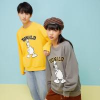 [1件5折价:80]美特斯邦威唐老鸭联名圆领卫衣男新款冬季宽松纯棉潮流衣服男
