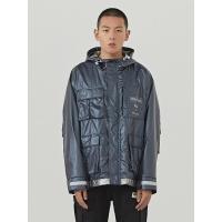 [1件5折价:179.5]美特斯邦威亮面连帽外套男新款秋季韩版ins潮流宽松男士夹克