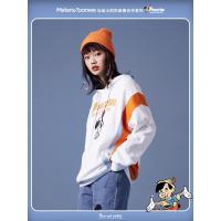 美特斯邦威匹诺曹联名连帽卫衣女超火ins潮流新款绣花上衣女
