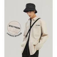 [1件5折价:95]美特斯邦威工装风外套男新款秋季净色简约长袖衬衫男士衣服