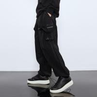 美特斯邦威工装裤男宽松阔腿新款秋季束脚慢跑裤男