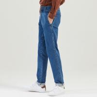 [1件5折价:60]美特斯邦威牛仔裤男深色修身直筒新款秋季弹力韩版潮流长裤男