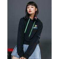 [2件2折价:35]美特斯邦威连帽卫衣女ins潮新款秋季韩版宽松短款套头衫上衣