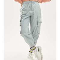 美特斯邦威休闲螺纹口工装裤女新款753878女休闲螺纹口工