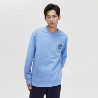 [1件5折价:80]MECITY男装冬季新款圆领黑色长袖卡通印花宽松卫衣男潮ins