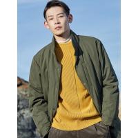 [2件2折价:65]绵羊毛MECITY男装冬季新款宽松罗纹圆领多色毛衫舒适毛衣男