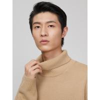 [2件2折价:52]绵羊毛MECITY男装冬季新款港风宽松天然高质感针织高领毛衣男