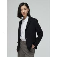 绵羊毛MECITY女装冬季新款韩版时尚一粒扣西服外套女