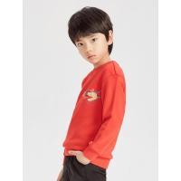 [1件3折价:55.5]米喜迪mecity童装秋新款女男童“鹤”岁可爱新年潮流休闲卫衣