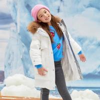 [2件2折价:97]moomoo童装女童羽绒服冬装新款变色迷彩长款羽绒厚外套保暖潮